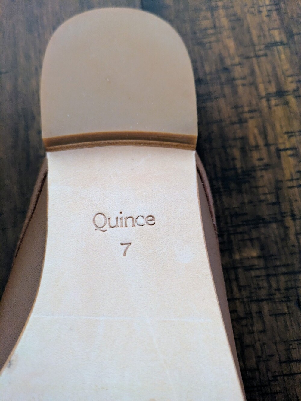 Quince Italian Leather Pointed Mule Flats Cognac size 7 - Picture 6 of 6